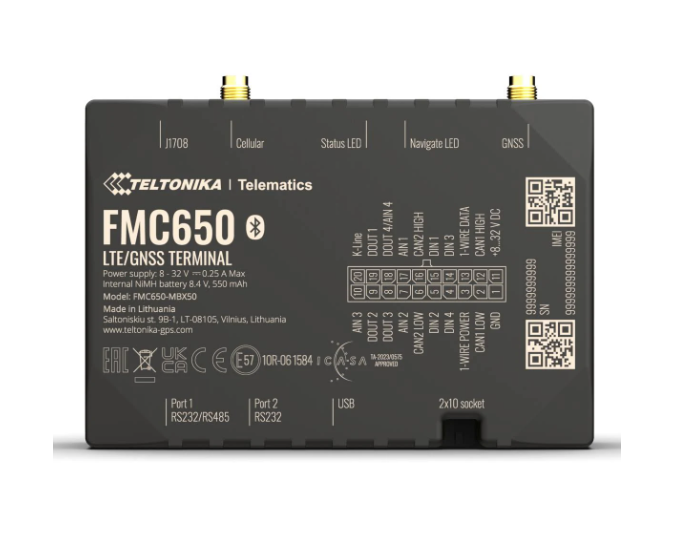 [P-TRA-TM-008] GPS-TRACKING INCLUSIEF 4 JAAR CONNECTIVITEIT - TELTONIKA (FMC650) (12VDC IGNITION - MACHINE)