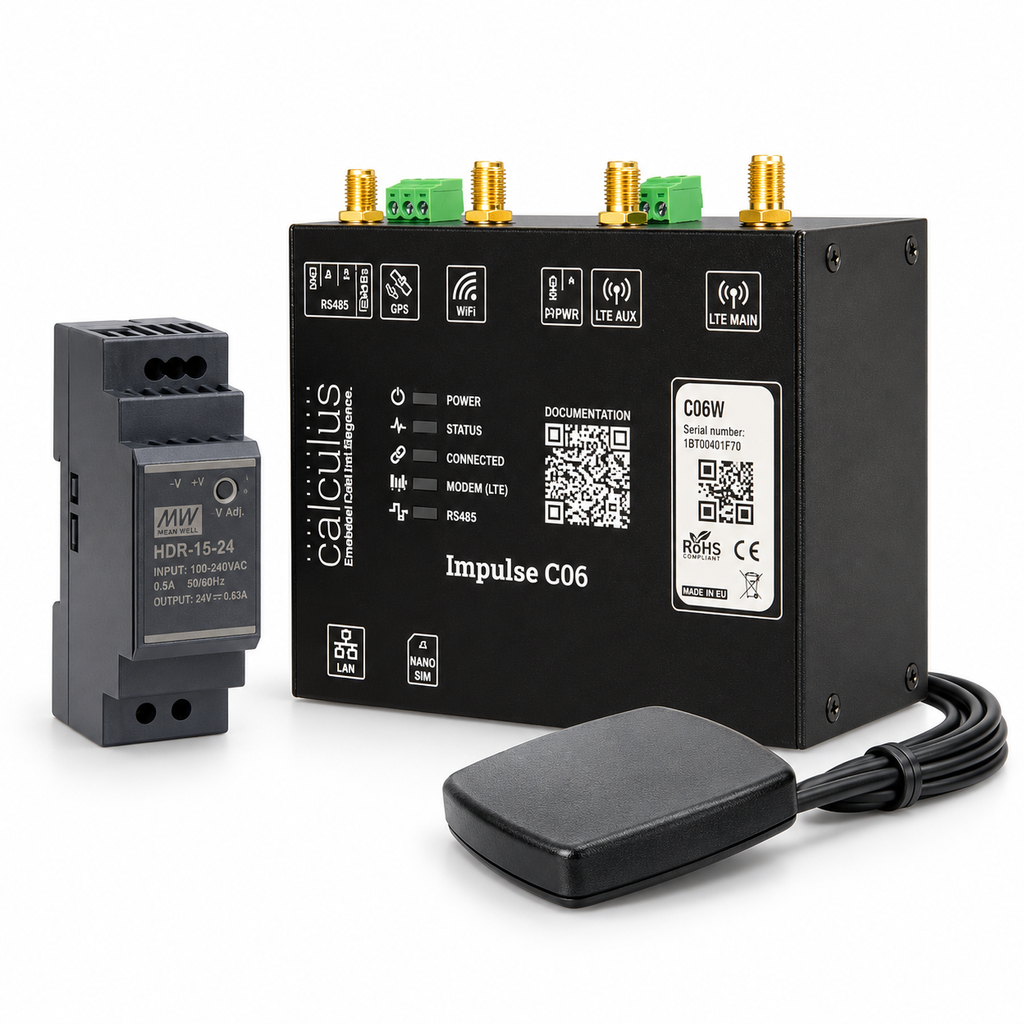 [P-SDB-C06W] 1x C06W + 1x Antenne + 1x SIM-activatie + 1x Voeding 24VDC