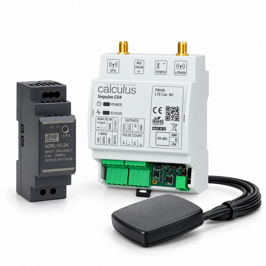 [P-SDB-C04W] 1x C04W + 1x Antenne + 1x SIM-activatie + 1x Voeding 24VDC